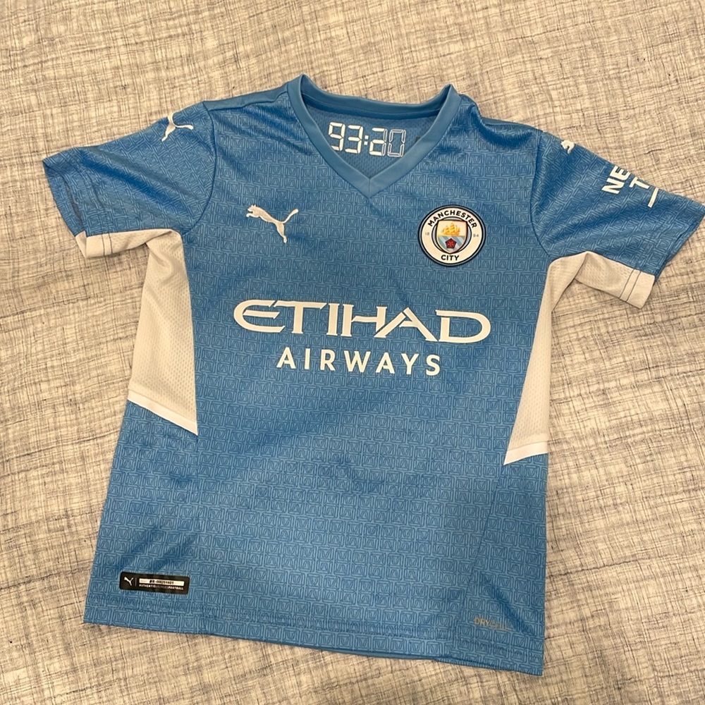 Kid’s Manchester City Soccer Jersey